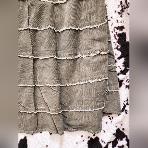 "NEWPORT NEWS" WOMEN'S 90'S/Y2K CORD MAXI SKIRT - MOSS GREEN - Picture 2 of 4